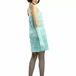 1920erne Flapper Kostume I Blå -kulturer og traditioner Butik 1920erne flapper kostume i bla 2