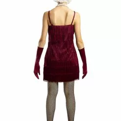 1920erne Flapper Kostume I Mørkerød -kulturer og traditioner Butik 1920erne flapper kostume i morkerod 2