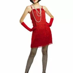 kulturer og traditioner Butik -kulturer og traditioner Butik 1920erne red flapper kostume plusstorrelse 1