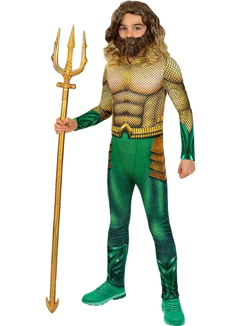 Aquaman Paryk Med Skæg Til Drenge 4 Aquaman Paryk Med Skæg Til Drenge - Billede 2