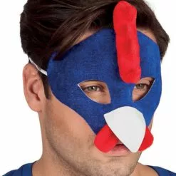 Blå Hanemaske Til Voksne