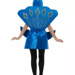 Blåt Påfugle Kostume Til Voksne -kulturer og traditioner Butik blat pafugle kostume til voksne 2