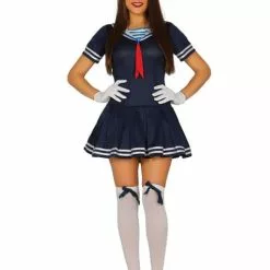 Blåt Sejler Kostume Til Kvinder