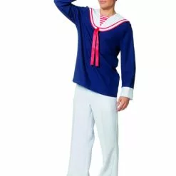 Blåt Sejler Kostume Til Mænd