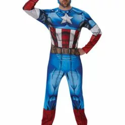 Captain America Kostume Til Mænd - Marvel