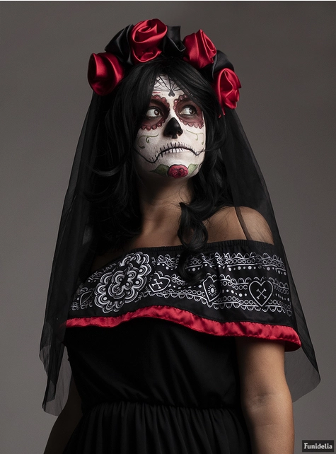 Day Of The Dead Kostume Til Kvinder 4 Day Of The Dead Kostume Til Kvinder - Billede 2