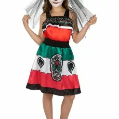 Day Of The Dead Kostume Til Piger -kulturer og traditioner Butik catrina kostume til piger 2