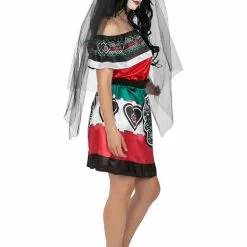 Mexicansk Day Of The Dead Kostume Til Kvinder -kulturer og traditioner Butik catrina mexicansk kostume til kvinder 2