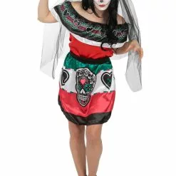 Mexicansk Day Of The Dead Kostume Til Kvinder -kulturer og traditioner Butik catrina mexicansk kostume til kvinder 3