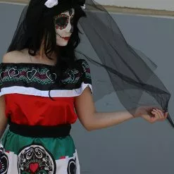 Mexicansk Day Of The Dead Kostume Til Kvinder -kulturer og traditioner Butik catrina mexicansk kostume til kvinder 5