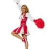 Cheerleader Kostume Rødt Skindende Til Kvinder -kulturer og traditioner Butik cheerleader kostume rodt skindende til kvinder