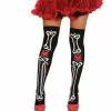 Day Of The Dead Skeletstrømper Til Kvinder -kulturer og traditioner Butik de dodes dag skeletstromper til kvinder