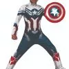 Deluxe Captain America Kostume Til Drenge - The Falcon And The Winter Soldier -kulturer og traditioner Butik deluxe captain america kostume til drenge the falcon and the winter soldier
