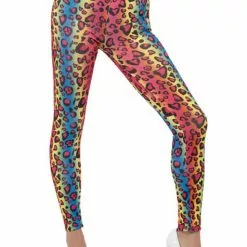 Farvede Leopard Leggings Til Kvinde