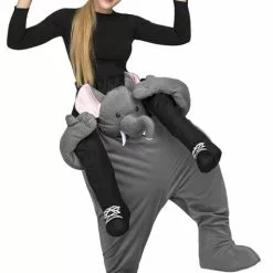 Grå Elefant Ridder Kostume Til Voksne