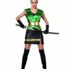 Grøn Ninja Kostume Til Kvinder -kulturer og traditioner Butik gron ninja kostume til kvinder