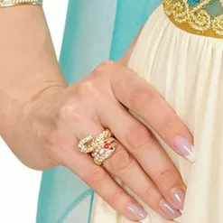 Guldfarvet Slangering Til Kvinder -kulturer og traditioner Butik guldfarvet slangering til kvinder 2