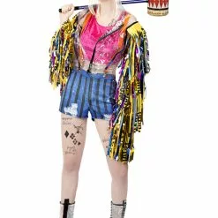 Harley Quinn Kostume Med Kvaster - Birds Of Prey