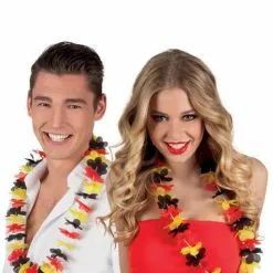 Hawaiihalskæde I Rød, Gul Og Sort -kulturer og traditioner Butik hawaiihalskde i rod gul og sort 2