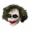 Joker 3/4 Vinyl Maske Med Paryk -kulturer og traditioner Butik joker 34 vinyl maske med paryk