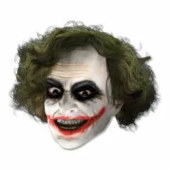Joker 3/4 Vinyl Maske Med Paryk