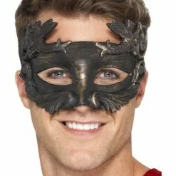 Metallisk Kriger øjenmaske Til Voksne