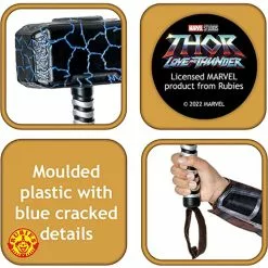 Mægtig Thor Mjolnir Hammer Til Drenge - Love And Thunder -kulturer og traditioner Butik mgtig thor mjolnir hammer til drenge love and thunder 1