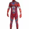 Morphsuit Rød Power Ranger Movie Kostume Til Voksne -kulturer og traditioner Butik morphsuit rod power ranger movie kostume til voksne