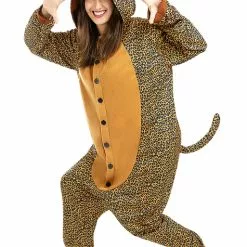 Onesie Leopard Kostume Til Voksne