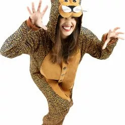 Onesie Leopard Kostume Til Voksne -kulturer og traditioner Butik onesie leopard kostume til voksne 3