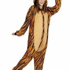 Onesie Tiger Kostume Til Voksne -kulturer og traditioner Butik onesie tiger kostume til voksne 4