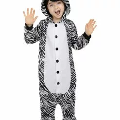Onesie Zebra Kostume Til Børn