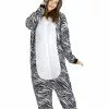 Onesie Zebra Kostume Til Voksne -kulturer og traditioner Butik onesie zebra kostume til voksne