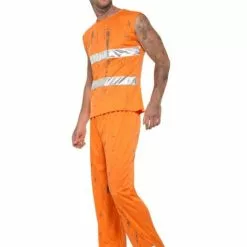 Orange Miner Kostume Til Mænd -kulturer og traditioner Butik orange miner kostume til mnd 3