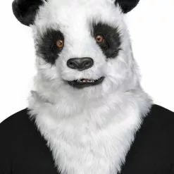 Panda Med Bevægende Mund Maske Til Voksne