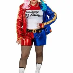 Harley Quinn- Plus Size Kostume - Suicide Squad -kulturer og traditioner Butik plusstorrelse harley quinn kostume suicide squad 1 4