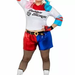 Harley Quinn- Plus Size Kostume - Suicide Squad -kulturer og traditioner Butik plusstorrelse harley quinn kostume suicide squad 1 5