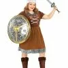 Viking Plus Size Kostume Til Kvinder -kulturer og traditioner Butik plusstorrelse viking kostume til kvinder