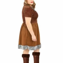 Viking Plus Size Kostume Til Kvinder -kulturer og traditioner Butik plusstorrelse viking kostume til kvinder 2