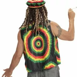 Rastafari Fra Jamaica Kostume Til Voksne -kulturer og traditioner Butik rastafari fra jamaica kostume til voksne 2