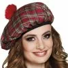 Rød Skottehat Til Voksne -kulturer og traditioner Butik rod skottehat til voksne