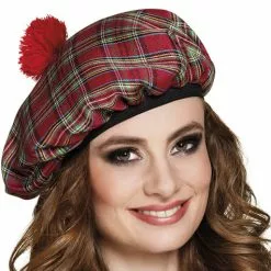 Rød Skottehat Til Voksne