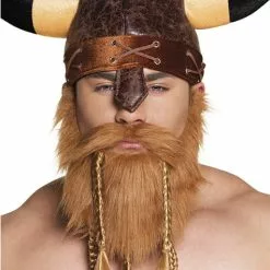 Rødt Vikinge-skæg Med Fletninger Til Mænd