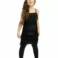 Sort Flapper Kostume Til Piger