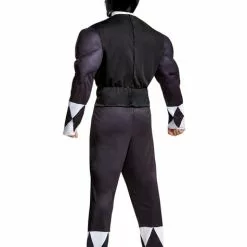 Sort Power Ranger Kostume Til Voksne - Power Rangers Mighty Morphin -kulturer og traditioner Butik sort power ranger kostume til voksne power rangers mighty morphin 1