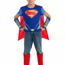 Sæt Med Superman Og General Zod Kostumer Til Drenge