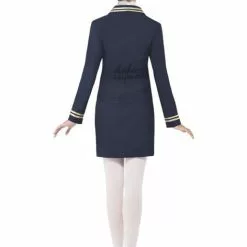 Blåt Stewardesse Kostume Til Kvinder -kulturer og traditioner Butik stewardessekostume 1