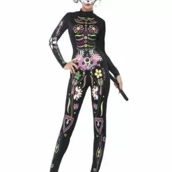 Dia De Los Muertos Sexy Kostume Til Kvinder