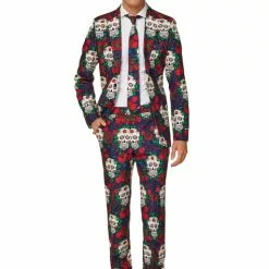 Day Of The Dead Jakkesæt Til Mænd - Suitmaster