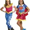 Supergirl Og Wonder Woman DC Superhero Girls Kostumer Til Piger